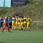 Jubel über das 0:1 für Wanne-Eickel