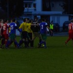 Allgemeine Aufregung nach dem Schlusspfiff